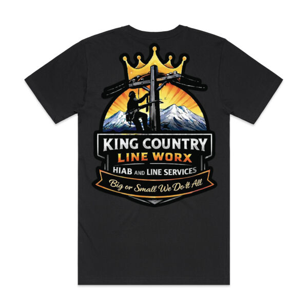 King Country LineWorx Adult Casual Tee - all colours - all sizes - quality guaranteed Thumbnail