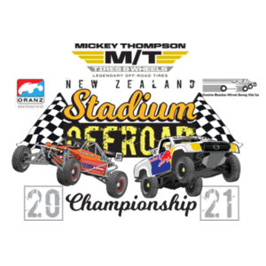 Mickey Thompson New Zealand Stadium Offroad Championship 2021 - Official Teeshirt FrontPrint Design