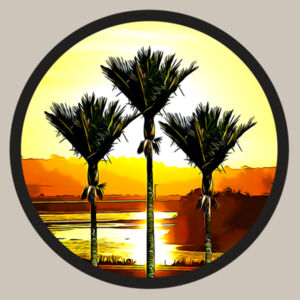Ahuriri Sunset - Mens sizes SM to 3XL - All Garment Colours Design