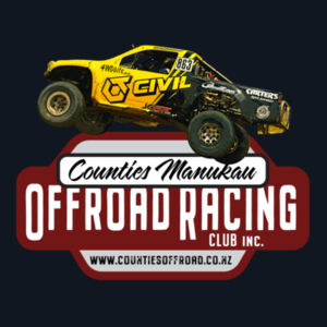 The Counties Manukau Offroad Racing Club tee with sponsor CT CIVIL —S thru to 5XL Design