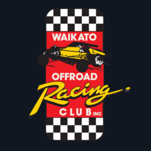 The Waikato Offroad Racing Club Mens hoodie - logo on back only - Full range of sizes and colours Design