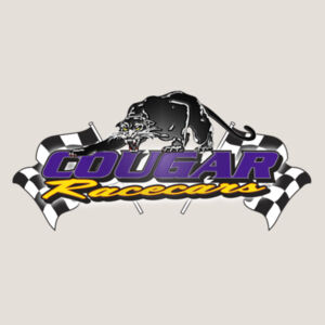 Cougar Racecars Ladies Tee with Graphics on front Design