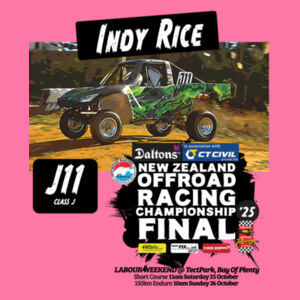 J11 Indy Rice ORANZ Final 2025 Kids Tee Shirt - Kids Sizes - A good range of garment colours Design