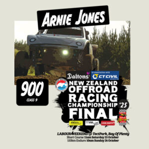 900 Arnie Jones ORANZ 2025 Final tee - all sizes - limited colours Design