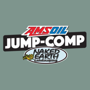 AMSOIL & Naked Earth Landscaping Jump-Comp tee shirt Printed both sides - all colours - all sizes Design