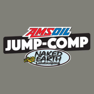 AMSOIL & Naked Earth Landscaping Jump-Comp tee shirt - Back Print - all colours - all sizes Design