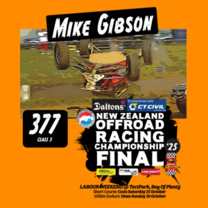 377 Mike Gibson ORANZ Final Tee - all coloured garments - all sizes - quality guaranteed Design