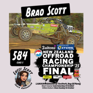 584 Brad Scott - Lucci Scott Announcer Ladies Hoodie - limited colour garments range - all sizes - quality quaranteed Design