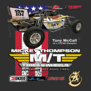 157 Tony McCall Mickey Thompson Fan Shirt - Mens Block Tee - all sizes - Limited range of garment colours - quality guaranteed Design