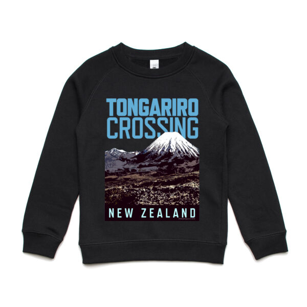 The Tongariro Crossing Kids Sweat Shirt - AS Colour Sweat Shirt design Thumbnail