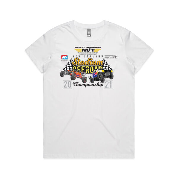 Mickey Thompson New Zealand Stadium Offroad Championship 2021 - Official Ladies Teeshirt FrontPrint Thumbnail