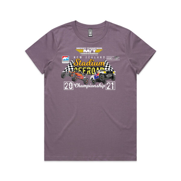 Mickey Thompson New Zealand Stadium Offroad Championship 2021 - Official Ladies Teeshirt FrontPrint Thumbnail