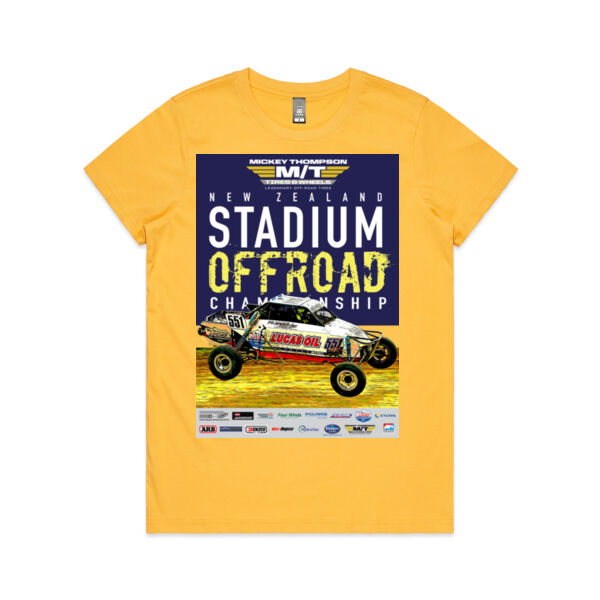 2023 Mickey Thompson Stadium Offroad Champs Holly Tee - Ladies sizes - lots of colour choice Thumbnail