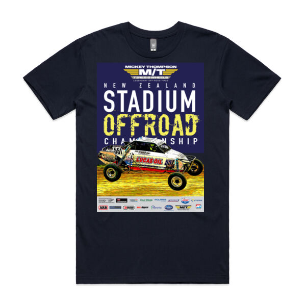 2023 Mickey Thompson New Zealand Stadium Offroad Champs - Holly Russell - Mens Tee - SM to 3XL Thumbnail