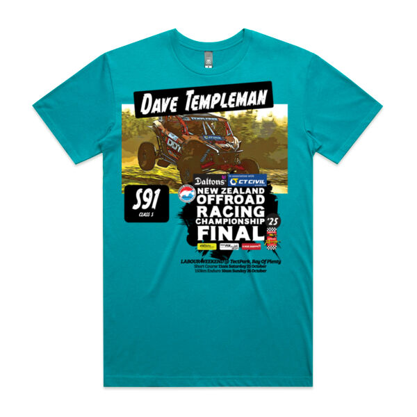 S91 Dave Templeman ORANZ Final 2025 Tee Shirt - All sizes - All Colours Thumbnail