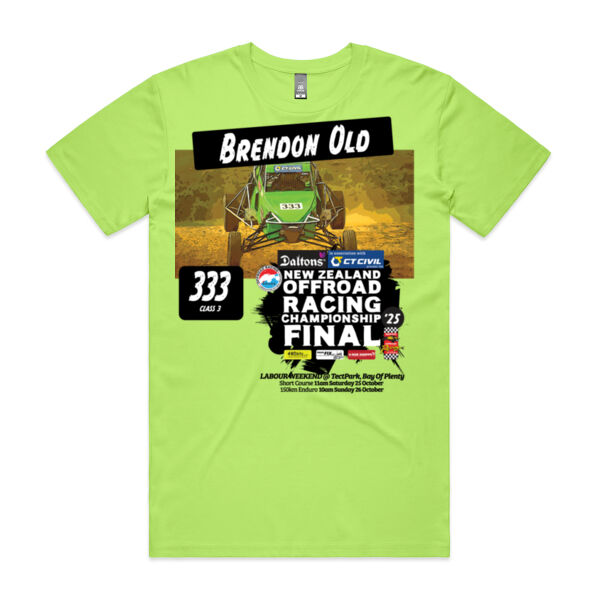 333 Brendon Old ORANZ Finals 2025 Tee Shirt - All Colours - All Sizes Thumbnail