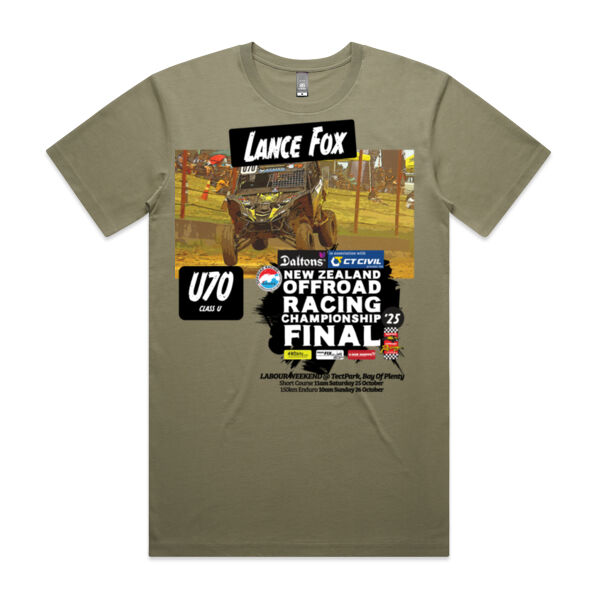 U70 Lance Fox ORANZ Finals 2025 Tee Shirt - All Colours - All Sizes Thumbnail