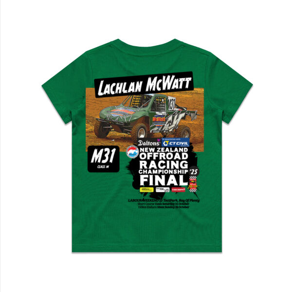 M31 Lachlan McWatt ORANZ Finals  Youth Tee Shirt - Limited Colours - All Kids Sizes  Thumbnail