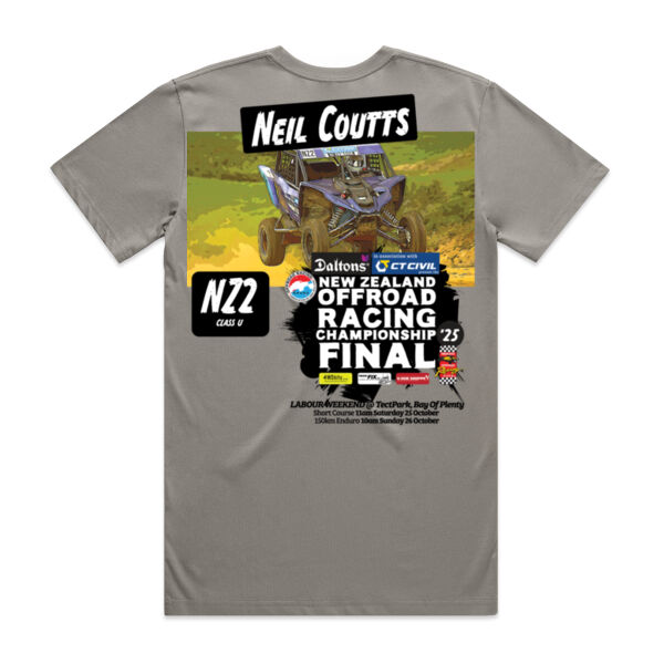 NZ2 Neil Coutts ORANZ Finals Tee Shirt - All Colours - All Sizes - Quality Guaranteed Thumbnail