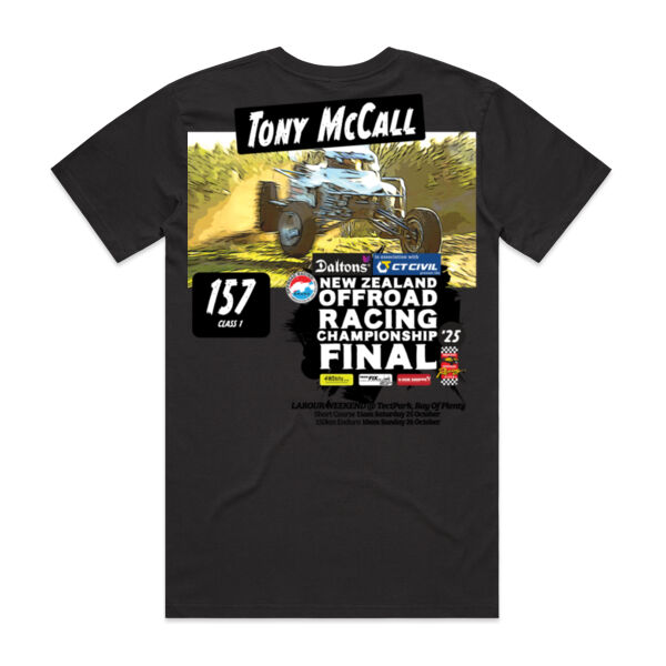 157 Tony McCall ORANZ Final Tee Shirt - all sizes, all colours, quality guaranteed Thumbnail