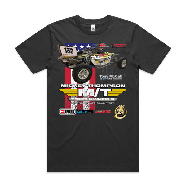 157 Tony McCall Mickey Thompson Fan Shirt - Mens Block Tee - all sizes - Limited range of garment colours - quality guaranteed Thumbnail