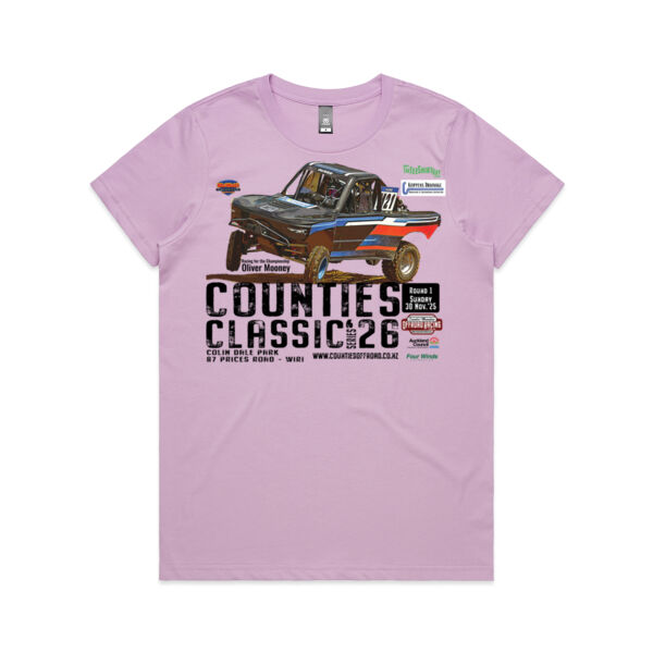The Counties Classic 2026 Oliver Mooney Ladies Tee - limited colours - popular sizes -quality guaranteed Thumbnail