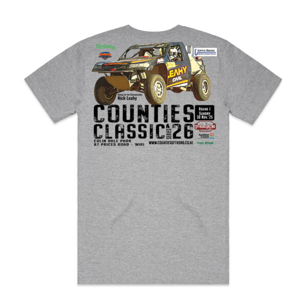 The Counties Classic 2026 Round 1 Nick Leahy Mens Tee - range of colours, all sizes, Quality Guaranteed Thumbnail